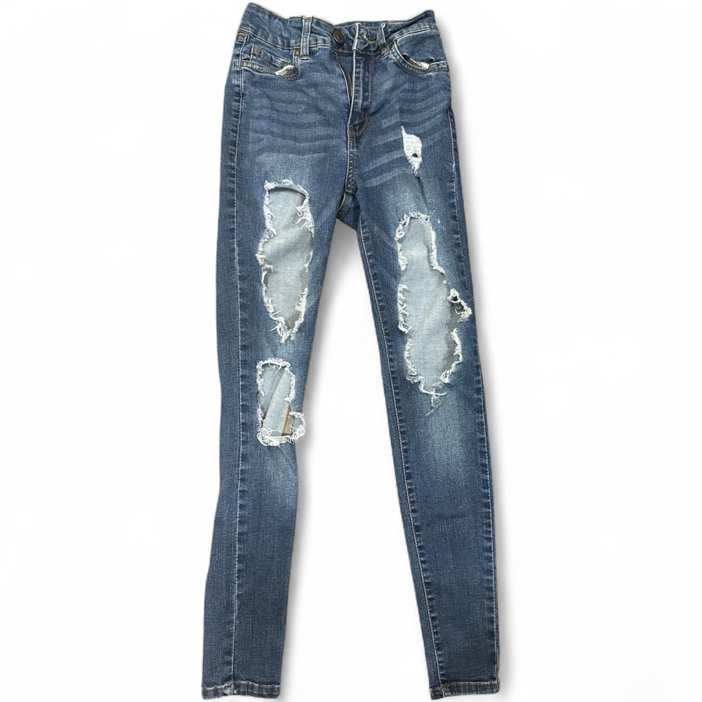 Refuge Miami High Rise Ripped Skinny Jeans — Women’s Size 0